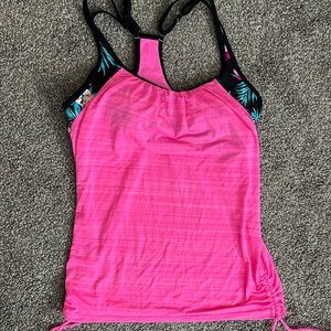 Zero X Posur Womens Swim Top Medium Pink